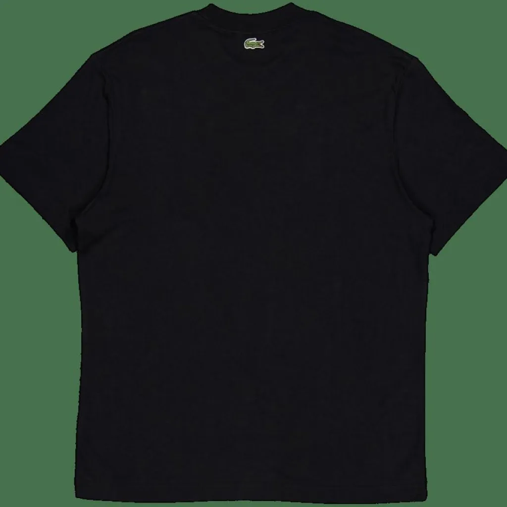 Lacoste Embroidered Cotton T-shirt Noir 031 Black Hot