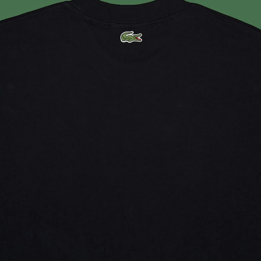 Lacoste Embroidered Cotton T-shirt Noir 031 Black Hot