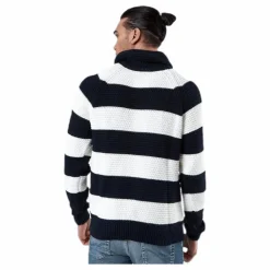 Holebrook Emil Wrap Neck Blue/White Blå och Vit Hot