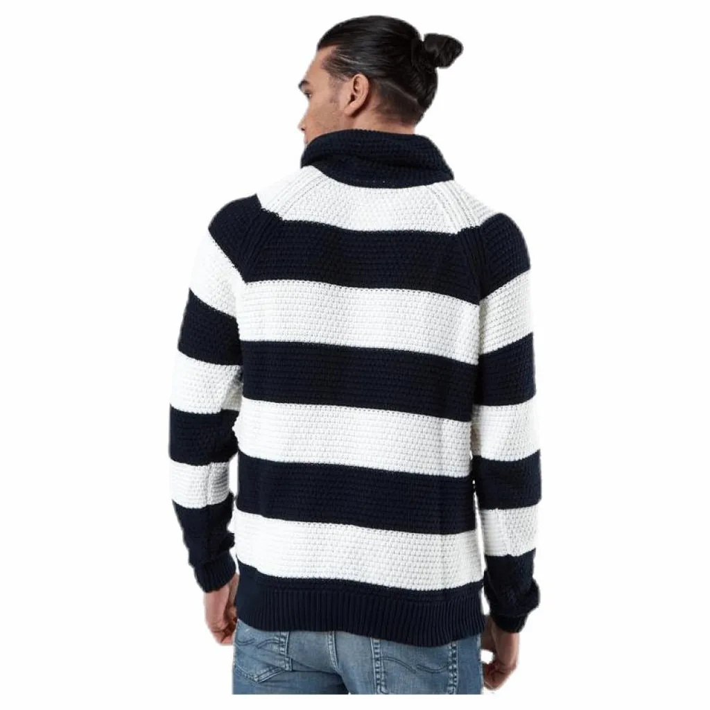 Holebrook Emil Wrap Neck Blue/White Blå och Vit Hot