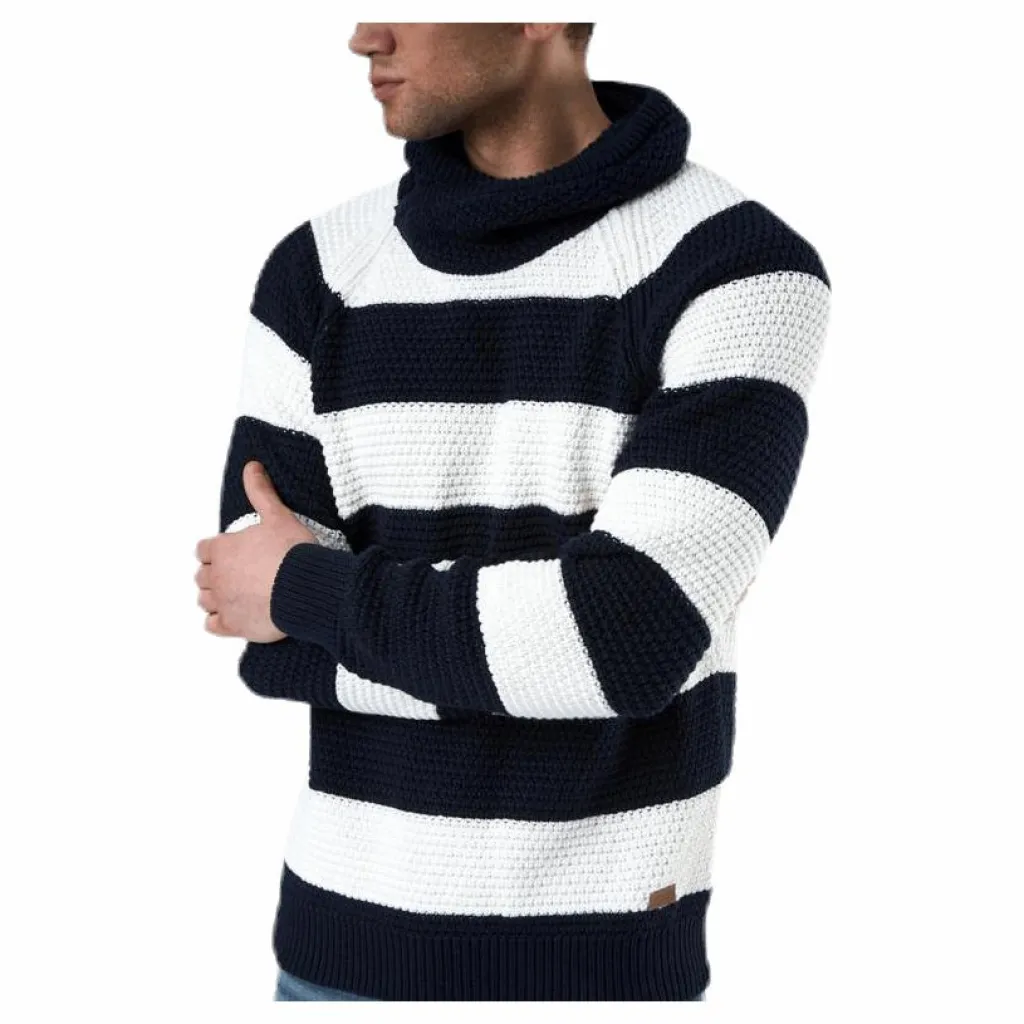 Holebrook Emil Wrap Neck Blue/White Blå och Vit Hot