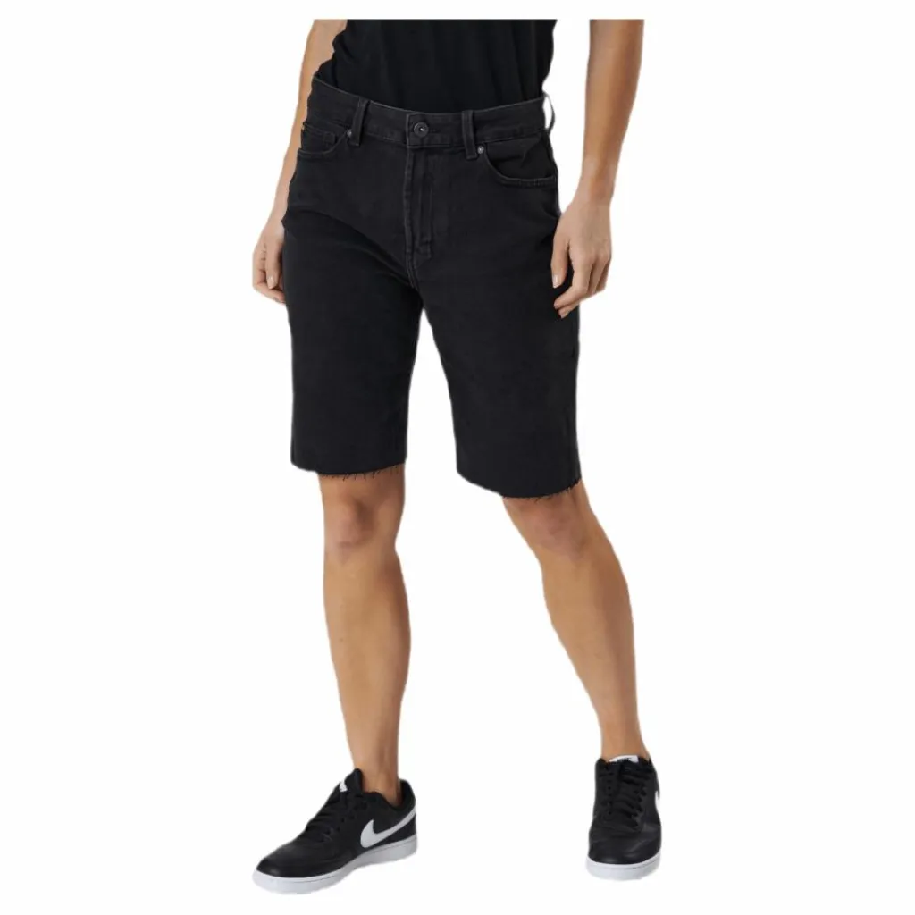 Emily Hw Long Shorts Raw Bb Mas0033 Black*Only Clearance