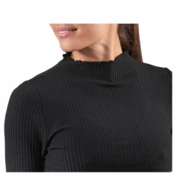 Emma L/S High Neck Top Jrs Black*Only Best