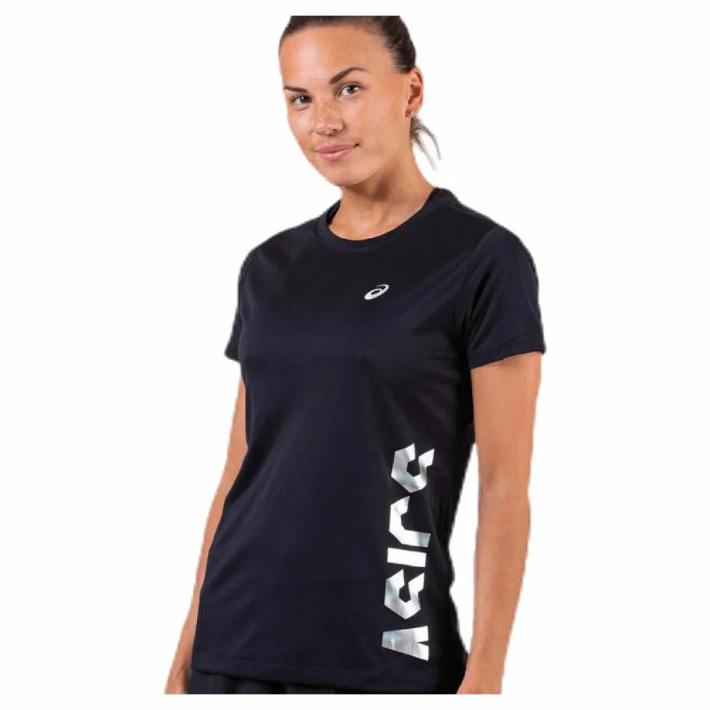 ASICS Empow-Her SS Top Black Svart Outlet