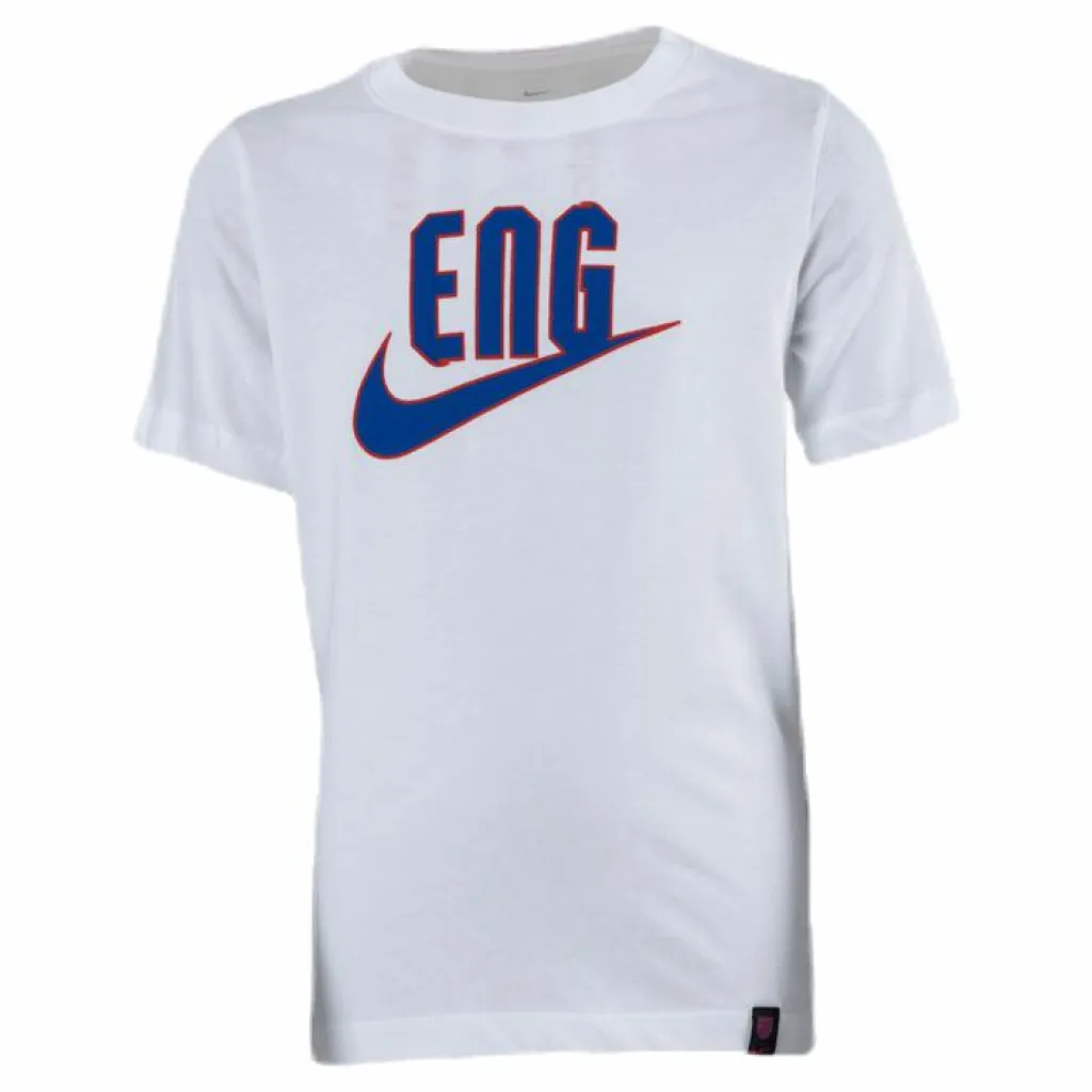 Nike England Tee TR Ground Junior White Vit Best