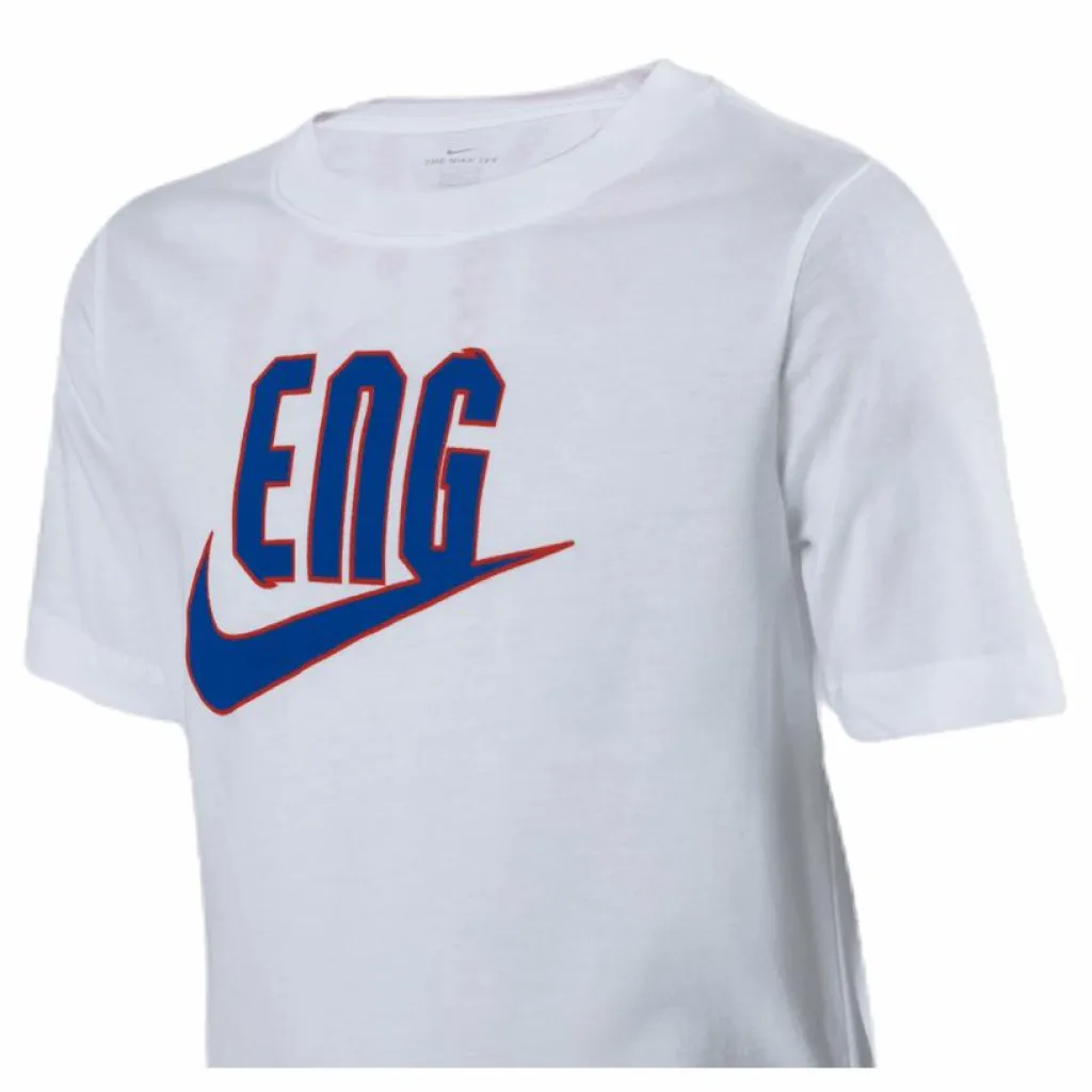 Nike England Tee TR Ground Junior White Vit Best