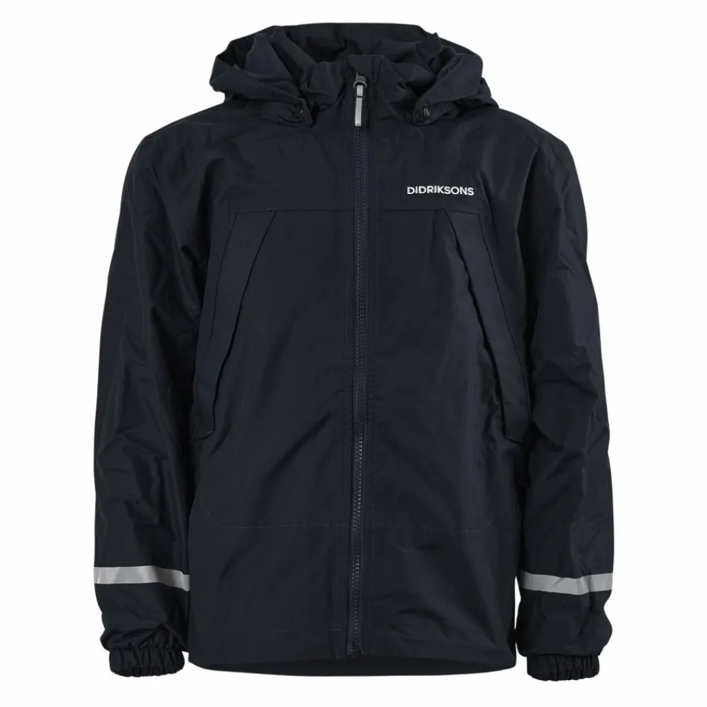 Didriksons Enso Kids Jacket 2 Blue Svart Outlet