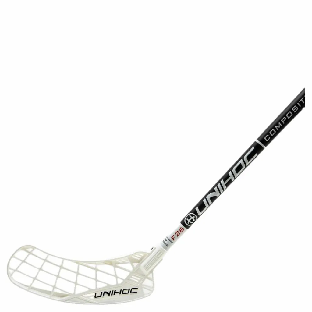 Unihoc Epic Composite 96 cm Flex 26 Black/White Vit och Svart Best