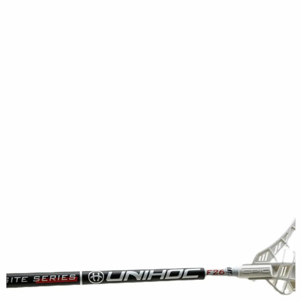 Unihoc Epic Composite 96 cm Flex 26 Black/White Vit och Svart Best