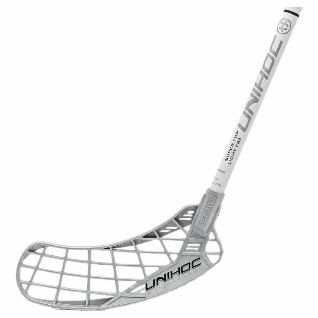 Unihoc EPIC Super Top Light Flex 26 White/Silver Vit och Silver Hot