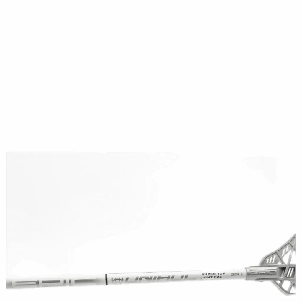 Unihoc EPIC Super Top Light Flex 26 White/Silver Vit och Silver Hot