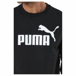 Puma Ess Big Logo Crew Fl Black Svart Sale