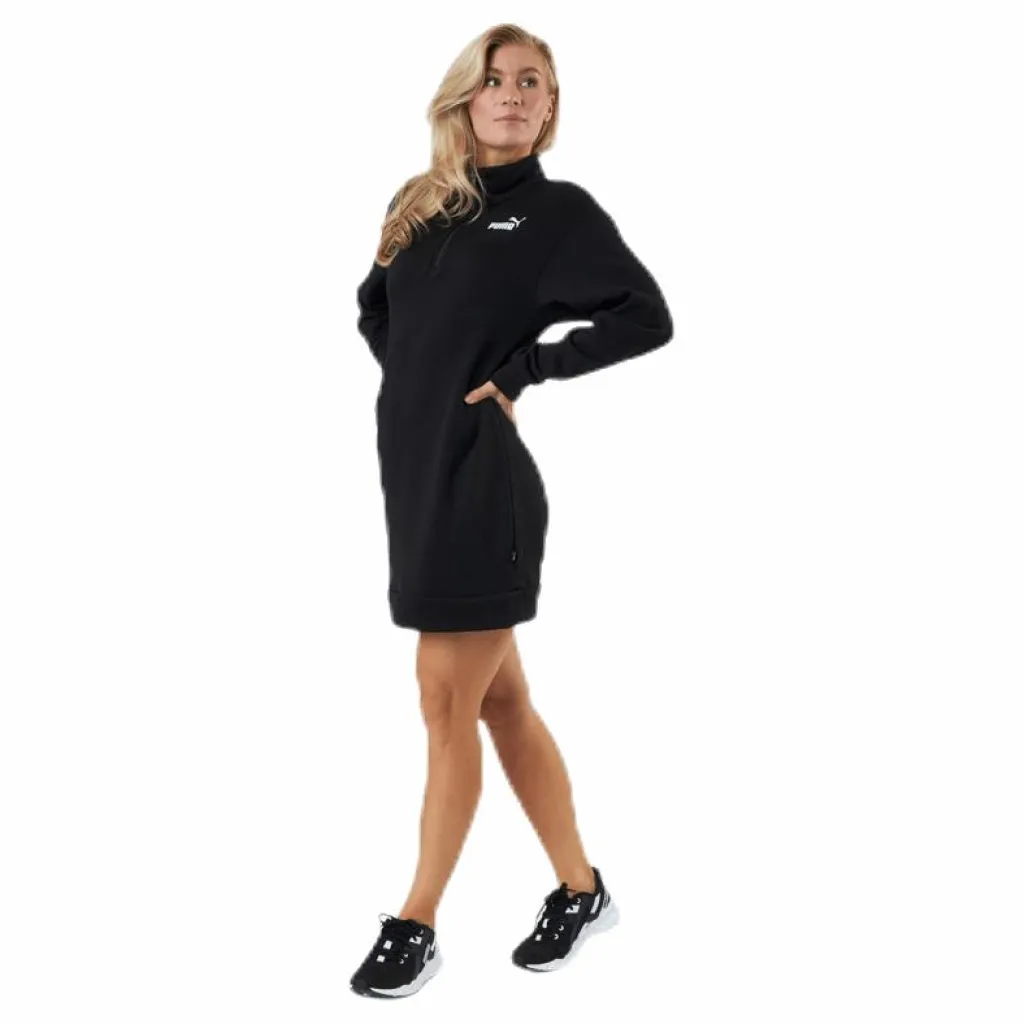 Puma Ess+ Half-Zip Dress Tr Black Svart New