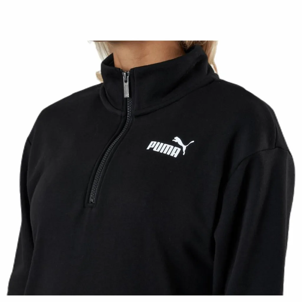Puma Ess+ Half-Zip Dress Tr Black Svart New