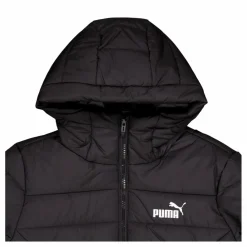 Puma Ess Hooded Padded Coat Black Svart Best