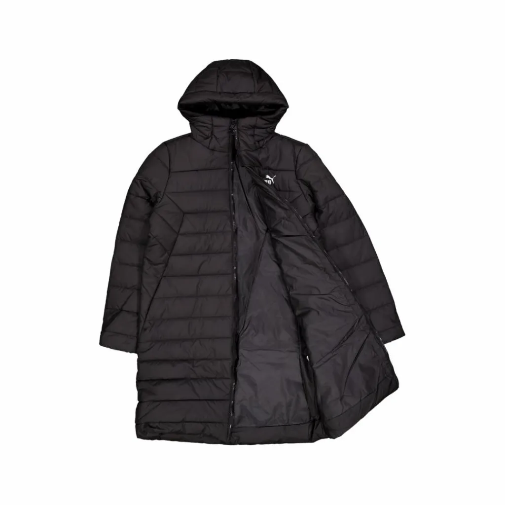 Puma Ess Hooded Padded Coat Black Svart Best