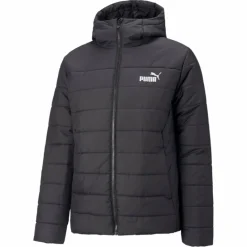 Puma Ess Hooded Padded Jacket Black Svart Best