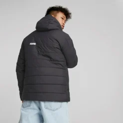 Puma Ess Hooded Padded Jacket Black Svart Best