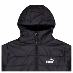 Puma Ess Hooded Padded Jacket Black Svart Best