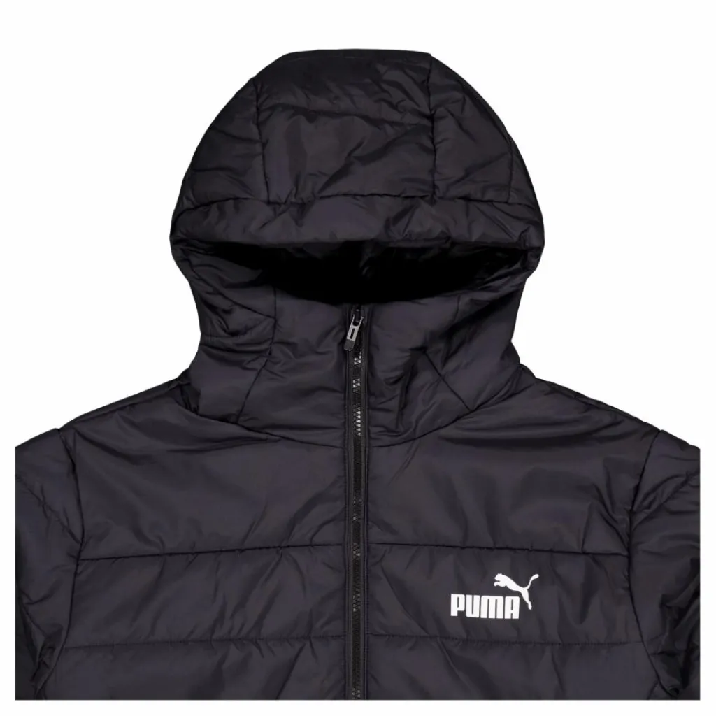 Puma Ess Hooded Padded Jacket Black Svart Best