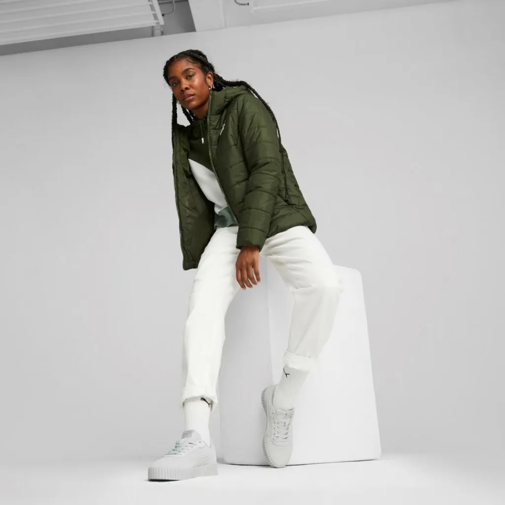 Ess Hooded Padded Jacket Myrtle*Puma Outlet