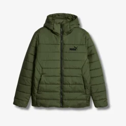 Puma Ess Hooded Padded Jacket Myrtle Grön Sale