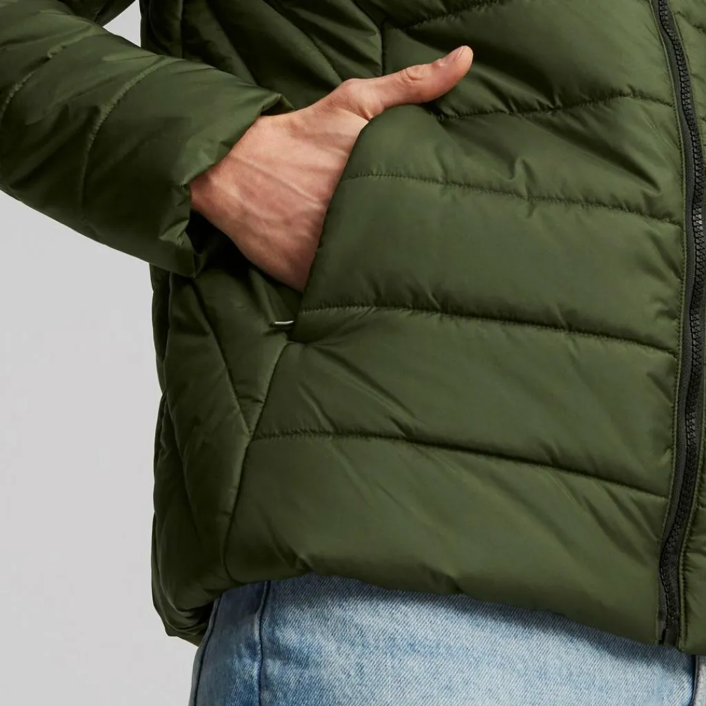 Puma Ess Hooded Padded Jacket Myrtle Grön Sale