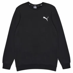 Puma Ess Small Logo Crew Fl Black-cat Svart