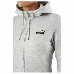 Ess Small Logo Full-zip Hoodie Light Gray Heather*Puma Hot