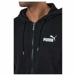 Ess Small Logo Fz Hoodie Fl Black*Puma Hot