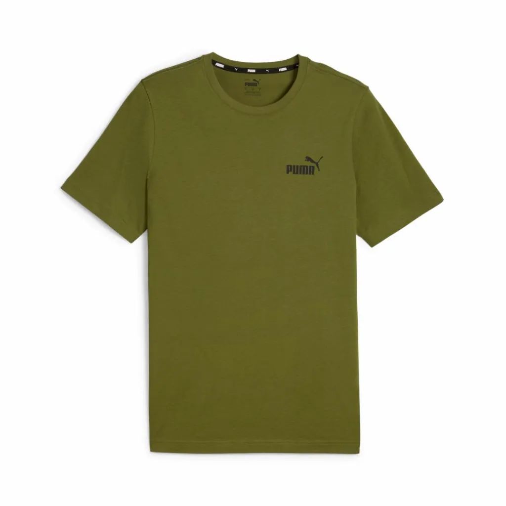 Puma Ess Small Logo Tee Olive Green Grön