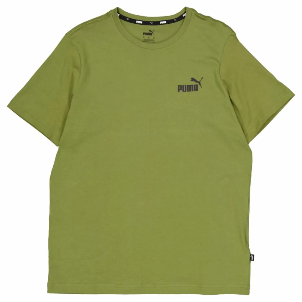 Puma Ess Small Logo Tee Olive Green Grön