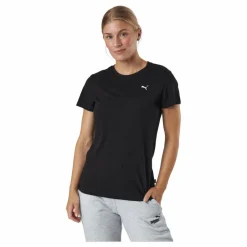 Puma Ess Small Logo Tee Black-cat Svart Clearance