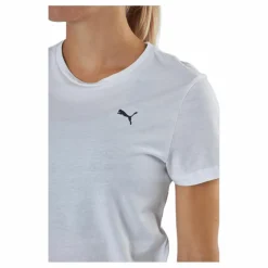 Puma Ess Small Logo Tee White-cat Vit New
