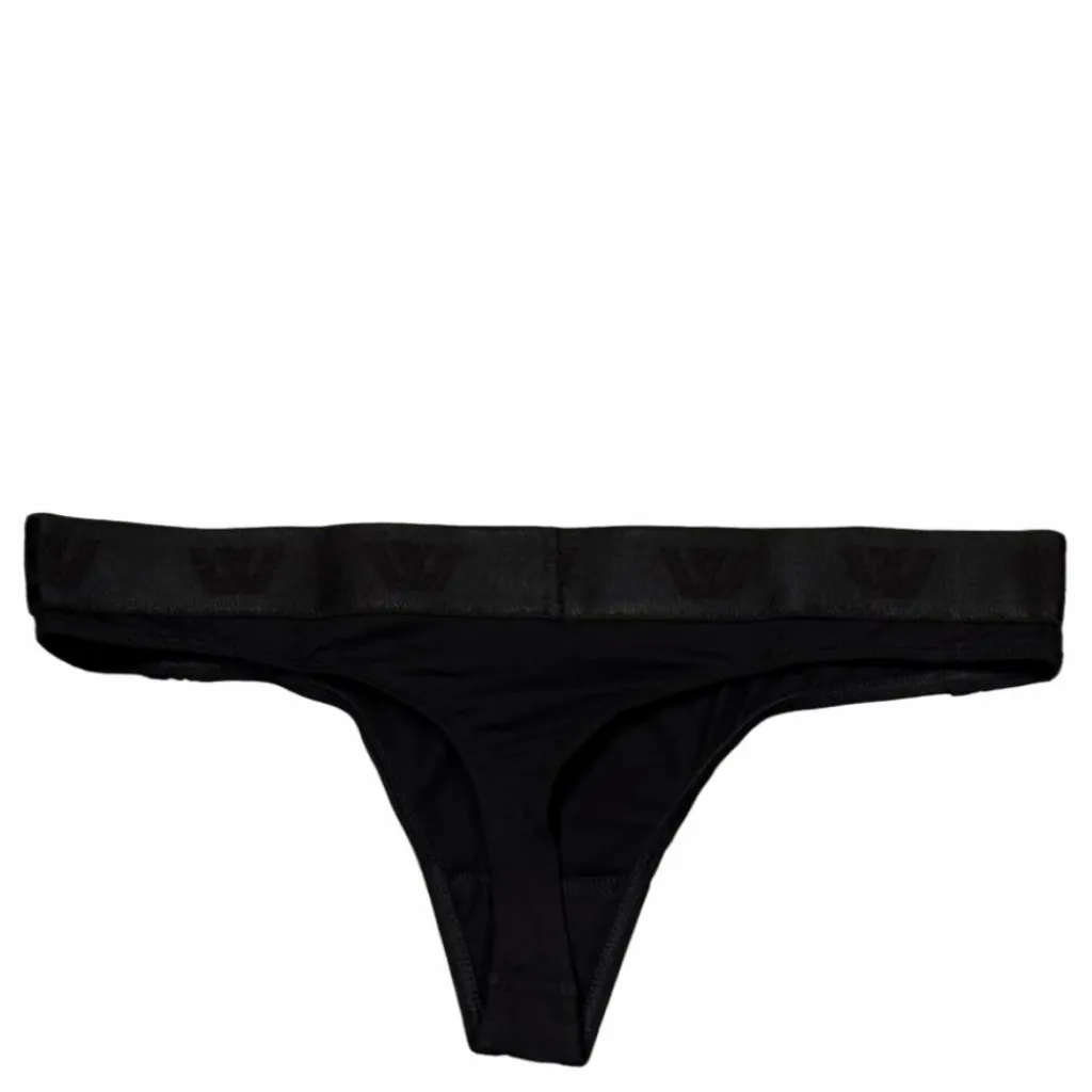 VXV Label Ess' Thong Black Svart