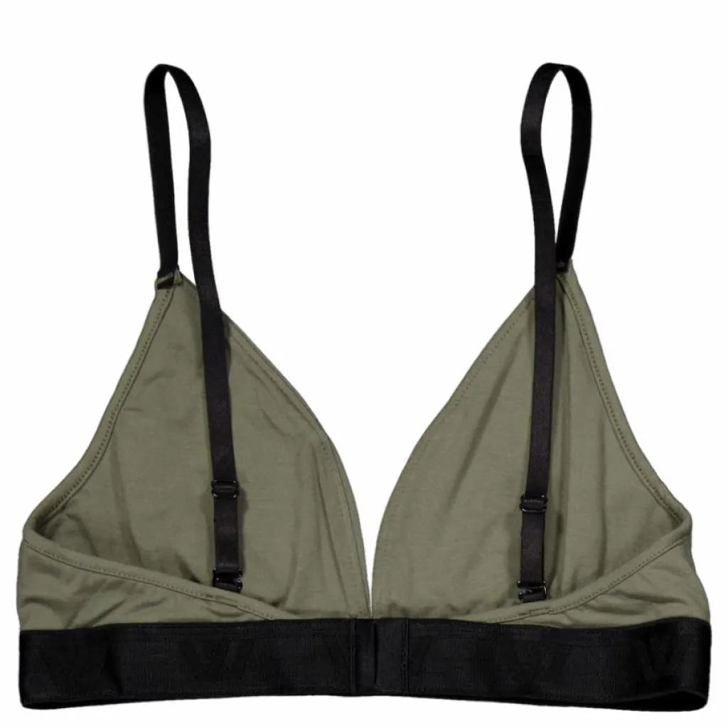 VXV Label Ess' Triangle Bralette Olive Grön Hot