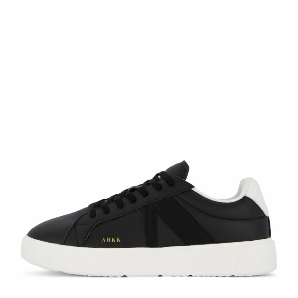 ARKK Copenhagen Essence Leather OG-22 Black Bright White - Men Svart Clearance