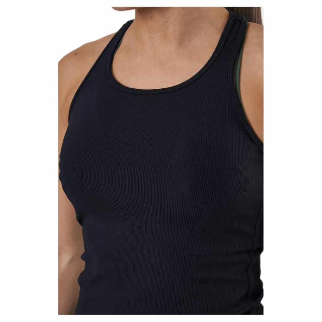 Casall Essential Rib Racerback Black Svart