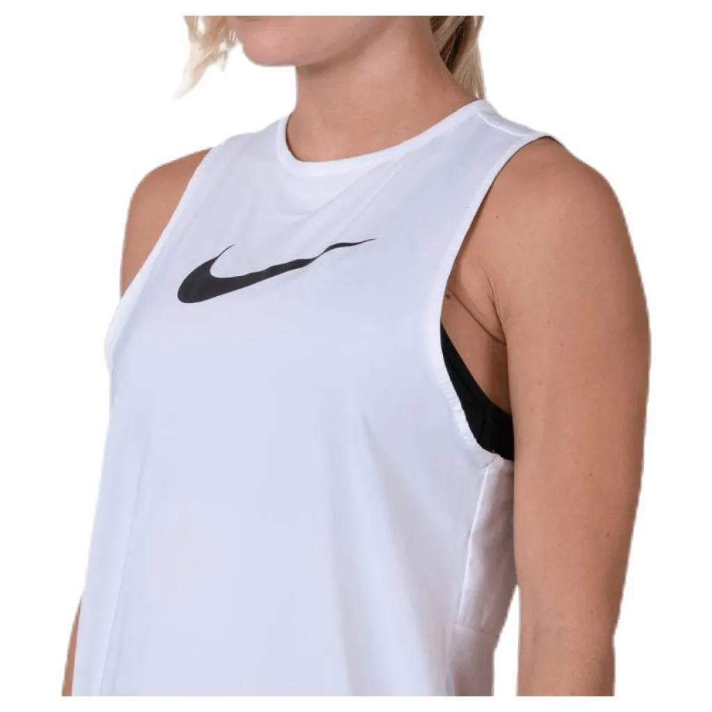 Nike Essential Swoosh Tank White/Black Vit New