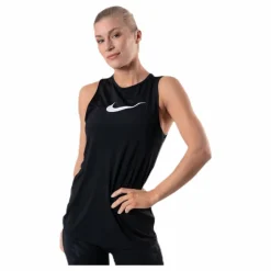 Nike Essential Swoosh Tank White/Black Svart