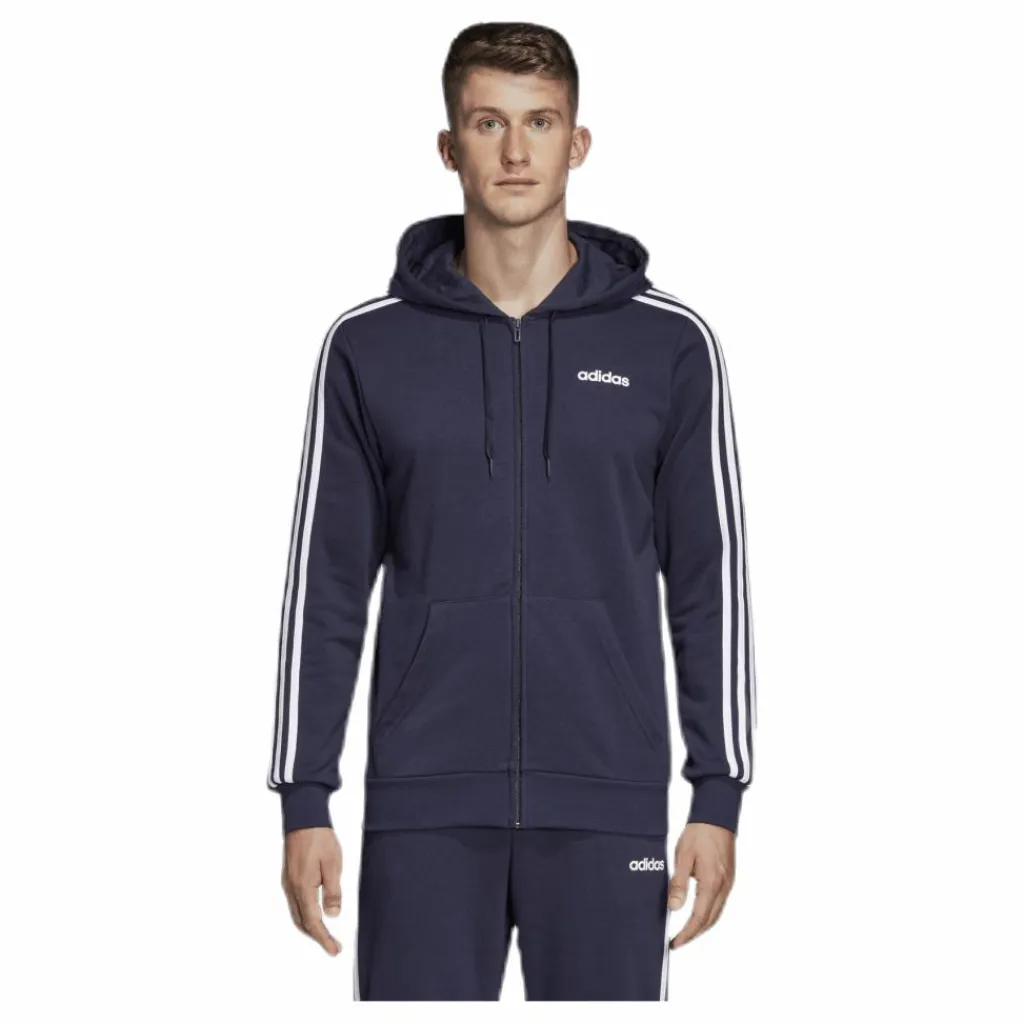 Essentials 3 Stripes Fullzip French Terry Legend Ink / White*adidas Sale
