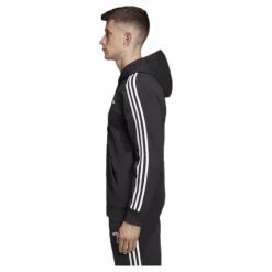 Essentials 3 Stripes Fullzip French Terry Black / White*adidas Clearance