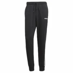 adidas Essentials 3 Stripes Tapered Pant Ft Cuffed Black / White Svart Online