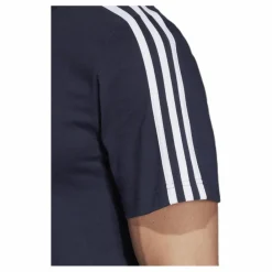 adidas Essentials 3 Stripes T-Shirt Legend Ink / White Blå och Vit Outlet