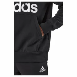 adidas Essentials French Terry Big Logo Hoodie Black Svart Best