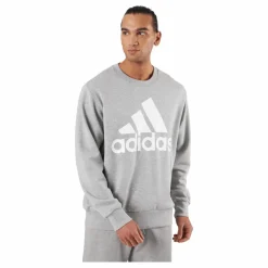 adidas Essentials French Terry Big Logo Sweatshirt Medium Grey Heather Grå New