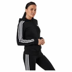 adidas Essentials Full-Zip Hoodie Black / White Svart Online