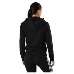 adidas Essentials Full-Zip Hoodie Black / White Svart Online