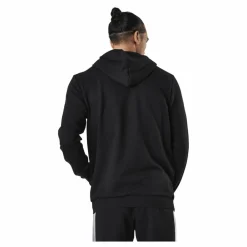 Essentials Full-Zip Hoodie Black / White*adidas Outlet