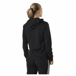 adidas Essentials Full-Zip Hoodie Black / White Svart
